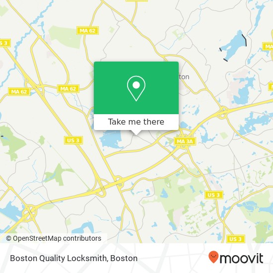 Boston Quality Locksmith map