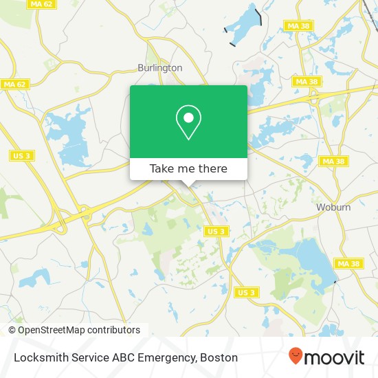 Locksmith Service ABC Emergency map