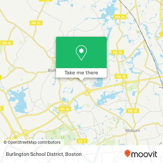 Mapa de Burlington School District