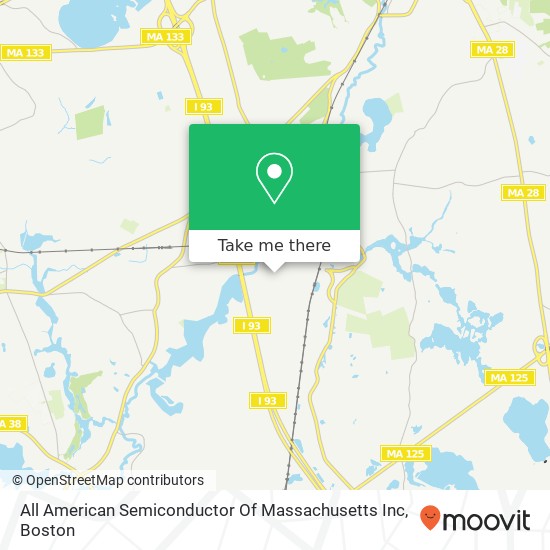 All American Semiconductor Of Massachusetts Inc map