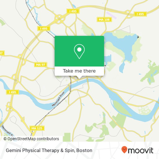 Gemini Physical Therapy & Spin map