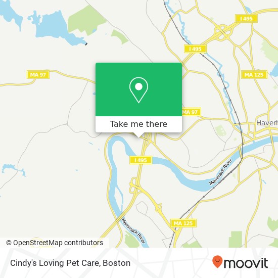 Mapa de Cindy's Loving Pet Care