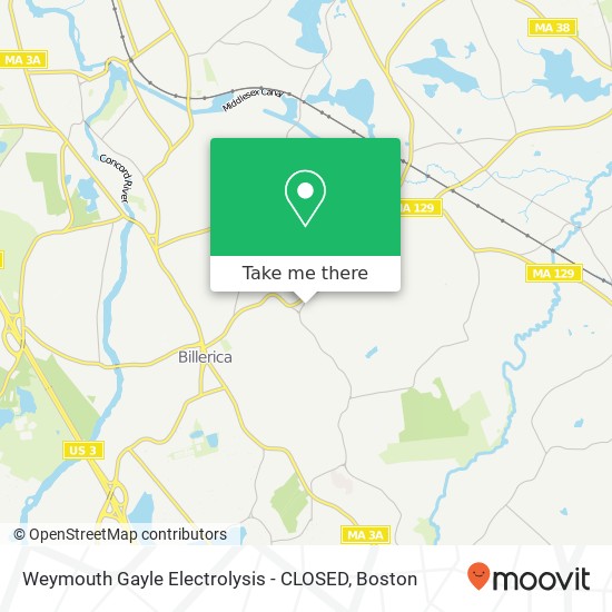 Weymouth Gayle Electrolysis - CLOSED map