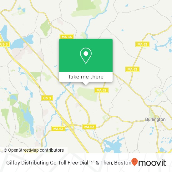 Mapa de Gilfoy Distributing Co Toll Free-Dial '1' & Then