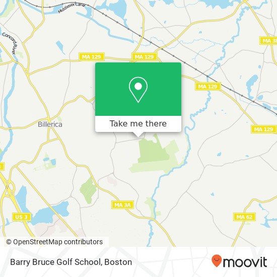 Barry Bruce Golf School map