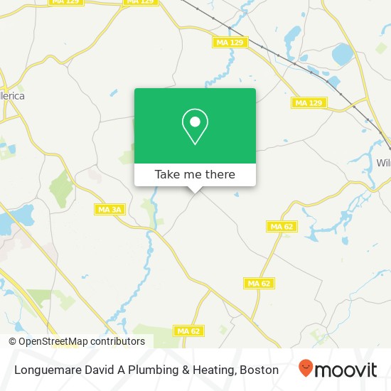 Longuemare David A Plumbing & Heating map