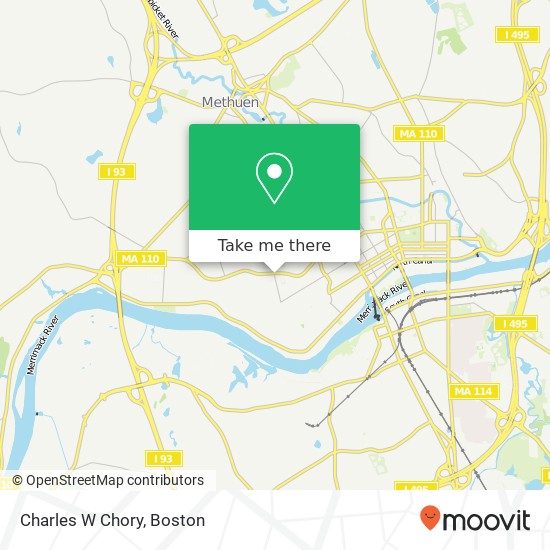 Charles W Chory map