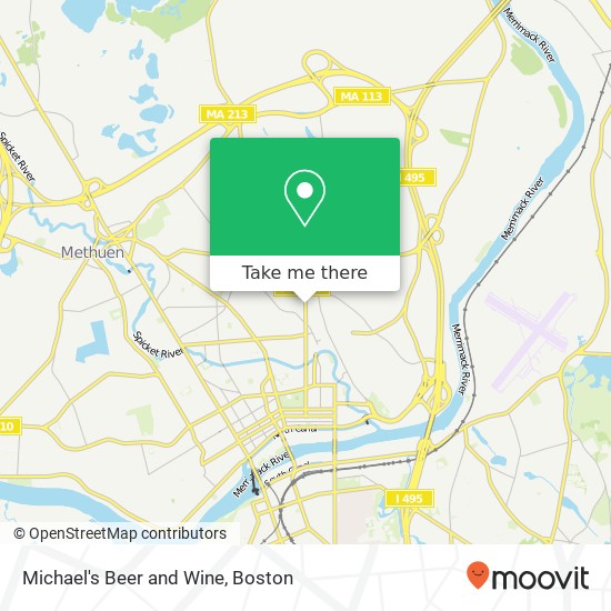 Michael's Beer and Wine map