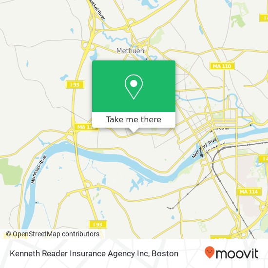 Kenneth Reader Insurance Agency Inc map