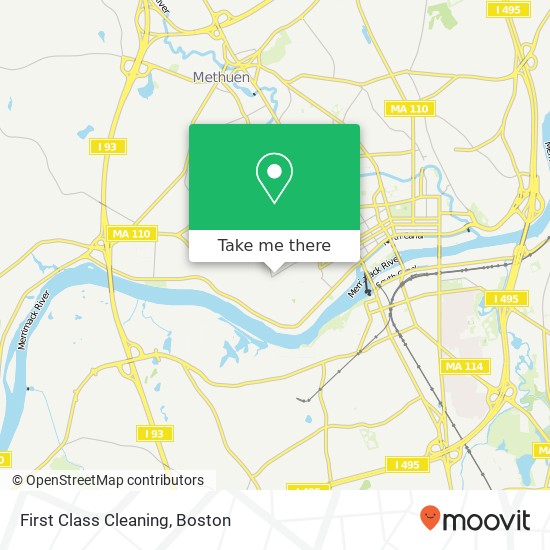 First Class Cleaning map