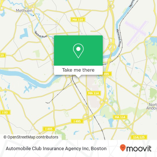 Mapa de Automobile Club Insurance Agency Inc