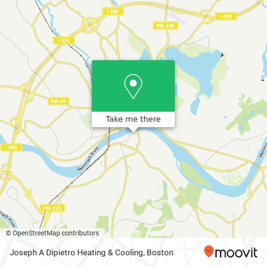 Joseph A Dipietro Heating & Cooling map