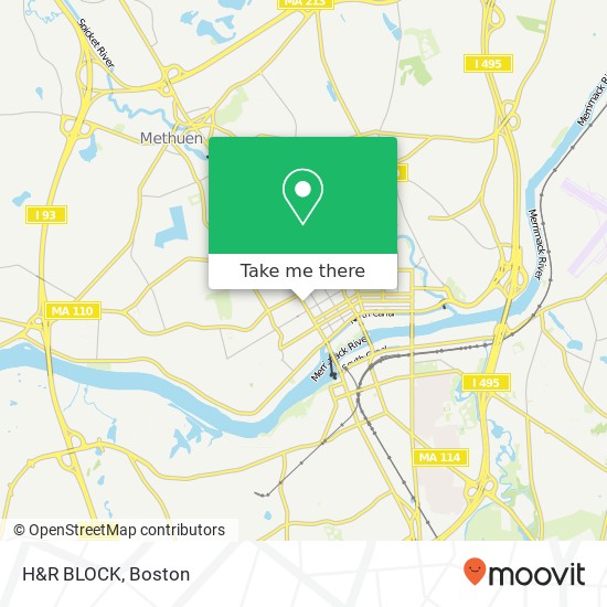 Mapa de H&R BLOCK