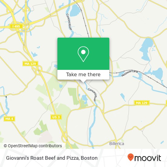 Giovanni's Roast Beef and Pizza map