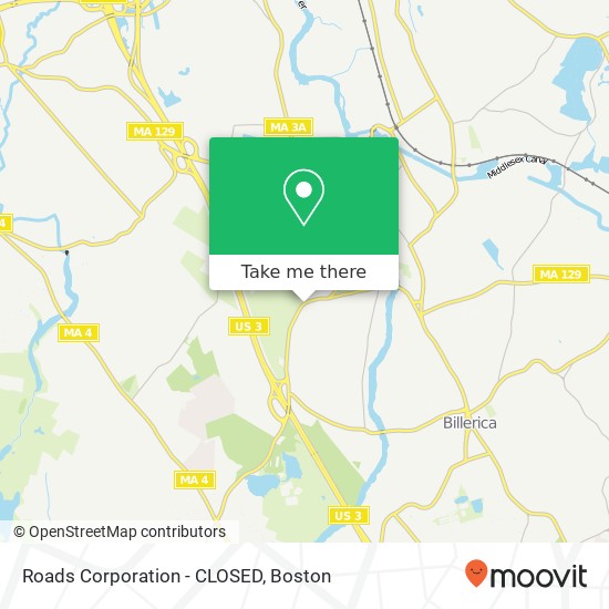 Roads Corporation - CLOSED map