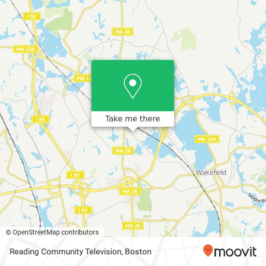 Mapa de Reading Community Television