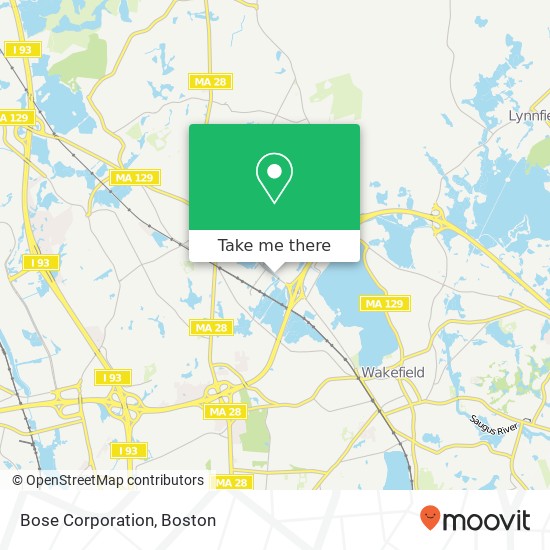 Mapa de Bose Corporation