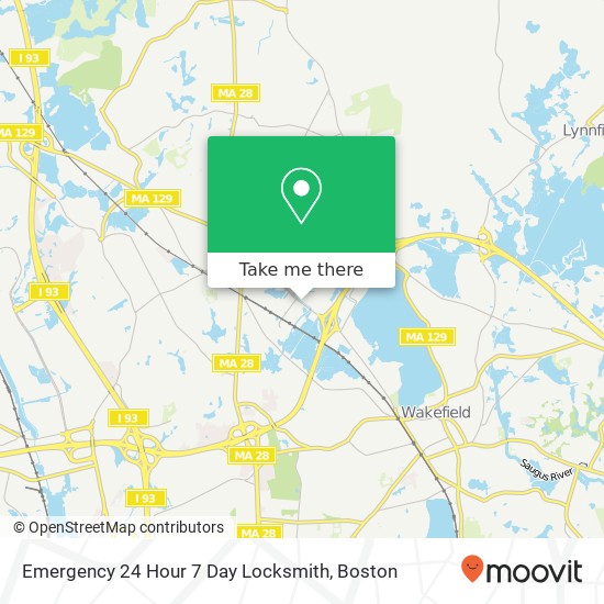 Mapa de Emergency 24 Hour 7 Day Locksmith