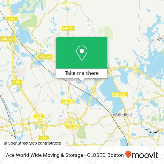 Mapa de Ace World Wide Moving & Storage - CLOSED