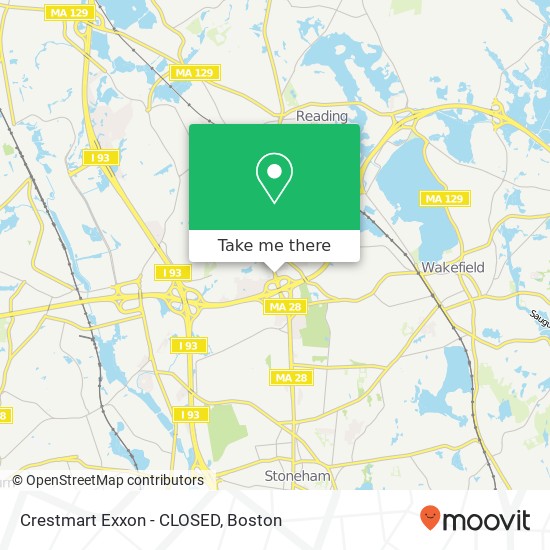 Mapa de Crestmart Exxon - CLOSED