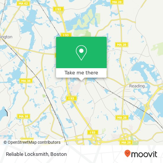 Reliable Locksmith map