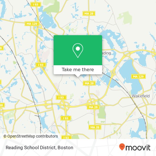 Reading School District map
