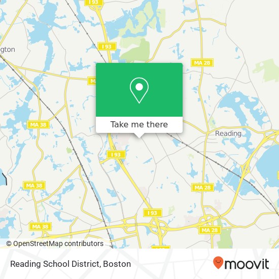 Mapa de Reading School District