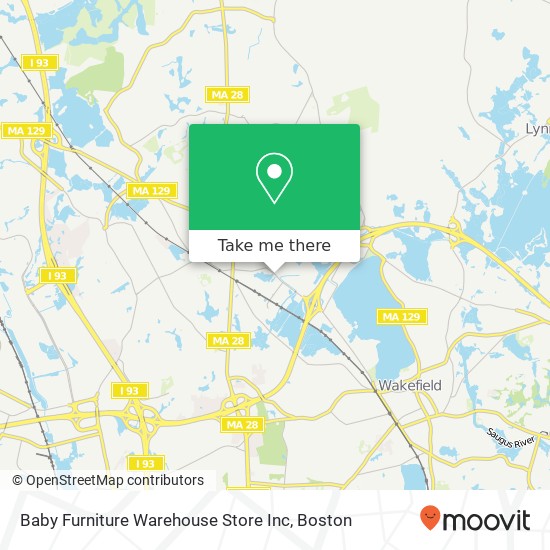 Mapa de Baby Furniture Warehouse Store Inc