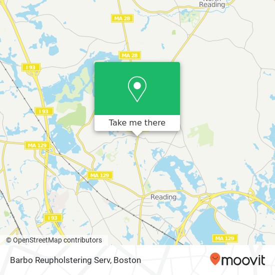 Mapa de Barbo Reupholstering Serv