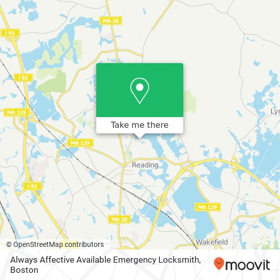 Mapa de Always Affective Available Emergency Locksmith