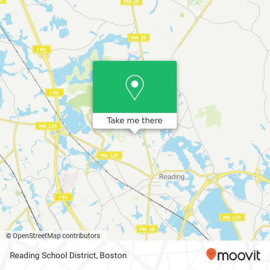 Mapa de Reading School District