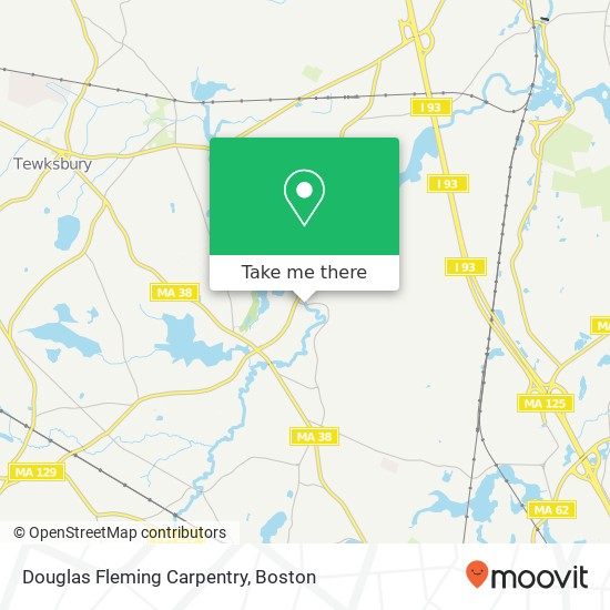 Douglas Fleming Carpentry map