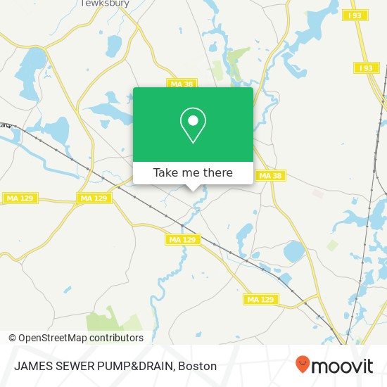 JAMES SEWER PUMP&DRAIN map