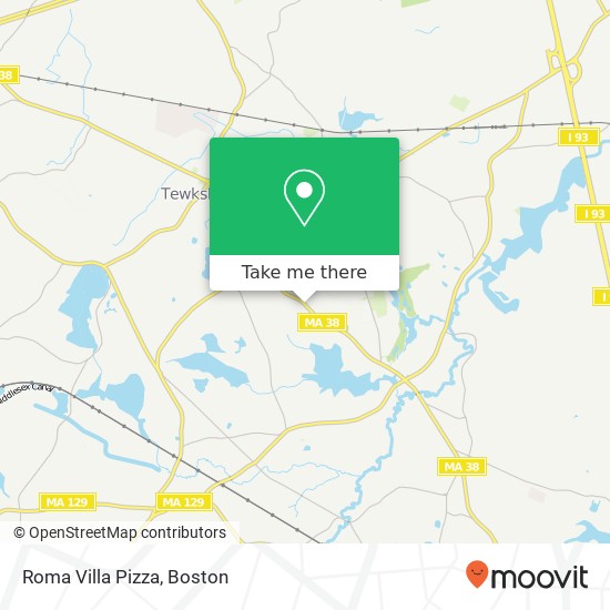 Roma Villa Pizza map