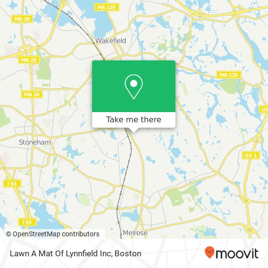 Mapa de Lawn A Mat Of Lynnfield Inc