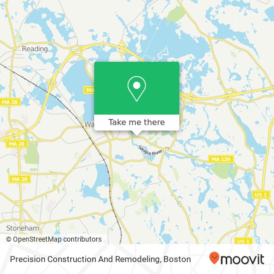 Mapa de Precision Construction And Remodeling