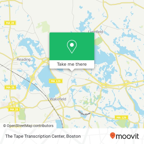 The Tape Transcription Center map