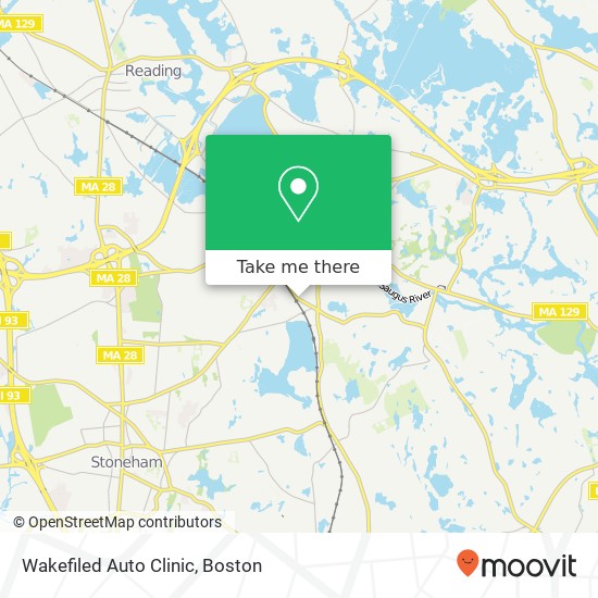 Wakefiled Auto Clinic map