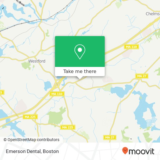 Emerson Dental map