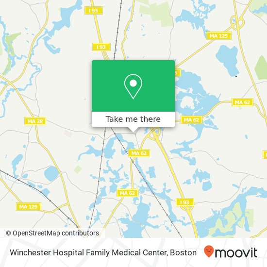 Winchester Hospital Family Medical Center map