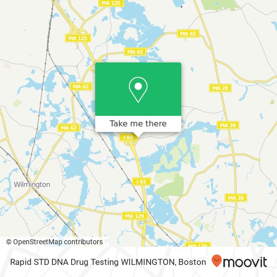 Rapid STD DNA Drug Testing WILMINGTON map