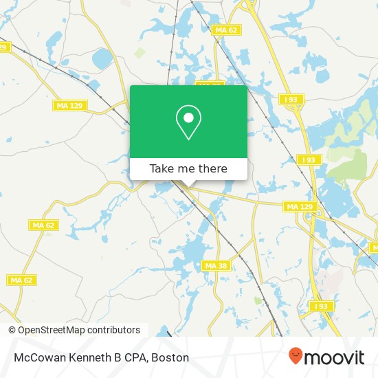 McCowan Kenneth B CPA map