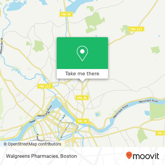 Mapa de Walgreens Pharmacies