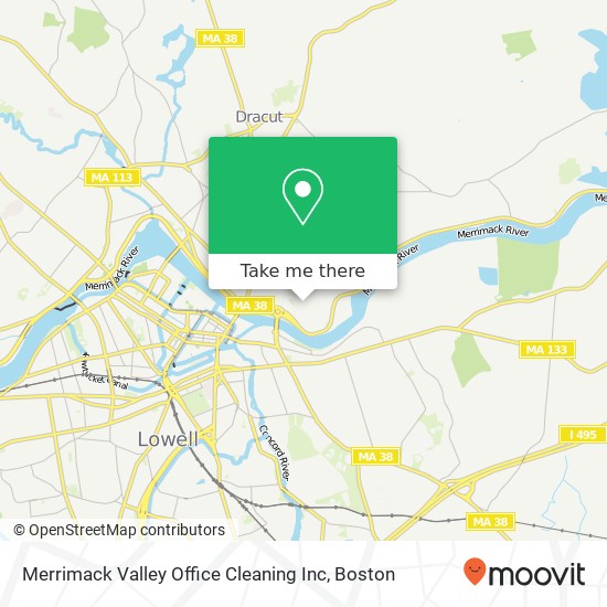 Merrimack Valley Office Cleaning Inc map