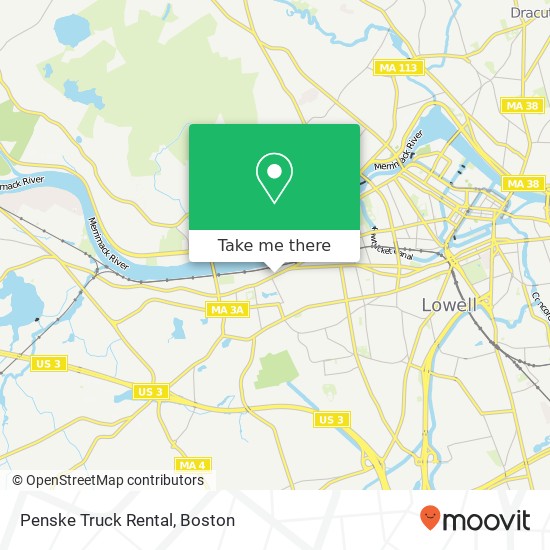 Mapa de Penske Truck Rental