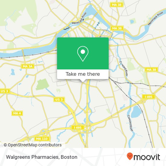 Walgreens Pharmacies map