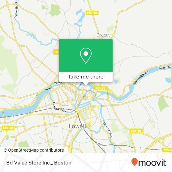 Bd Value Store Inc., map