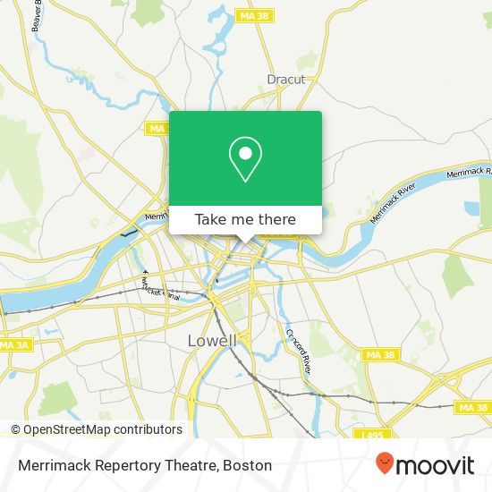 Merrimack Repertory Theatre map