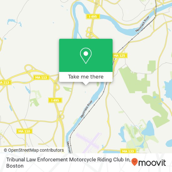 Tribunal Law Enforcement Motorcycle Riding Club In map