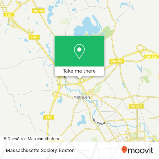 Mapa de Massachusetts Society